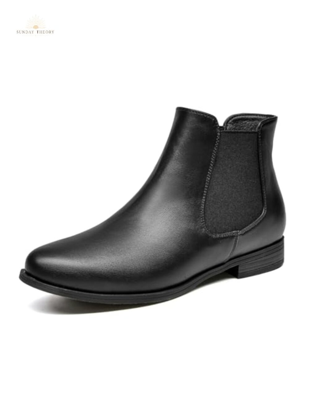 Women's Slip On Ankle Boot Faux Leather Low Heel Chelsea Bootie